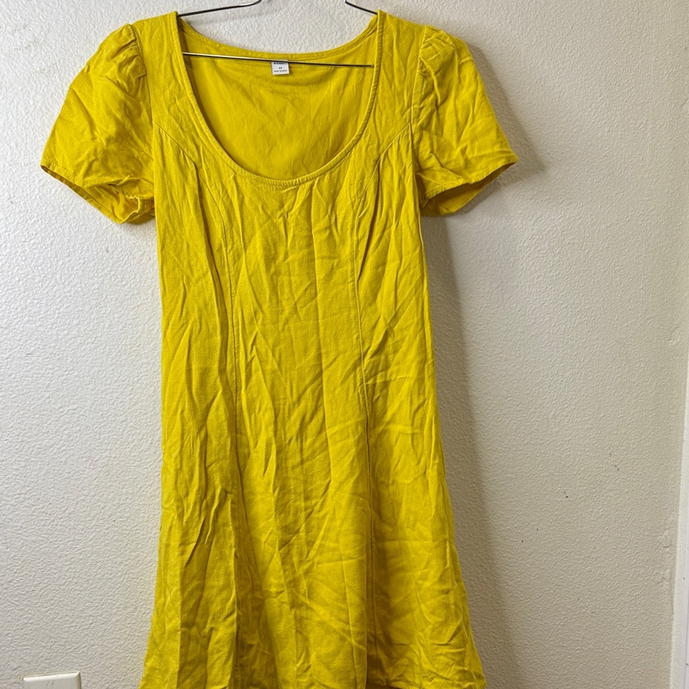 Old Navy Bright Yellow Mini Dress
